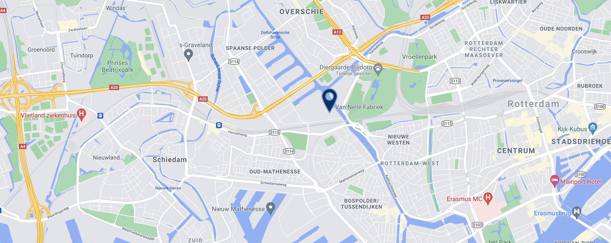 Routebeschrijving naar het kantoor van Bluace