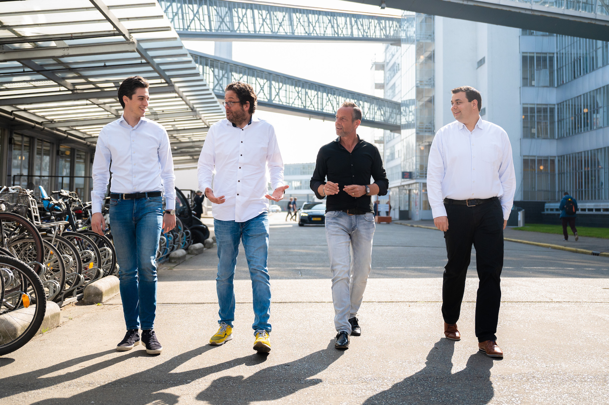 Het team van Bluace voor de Van Nelle Fabriek in Rotterdam