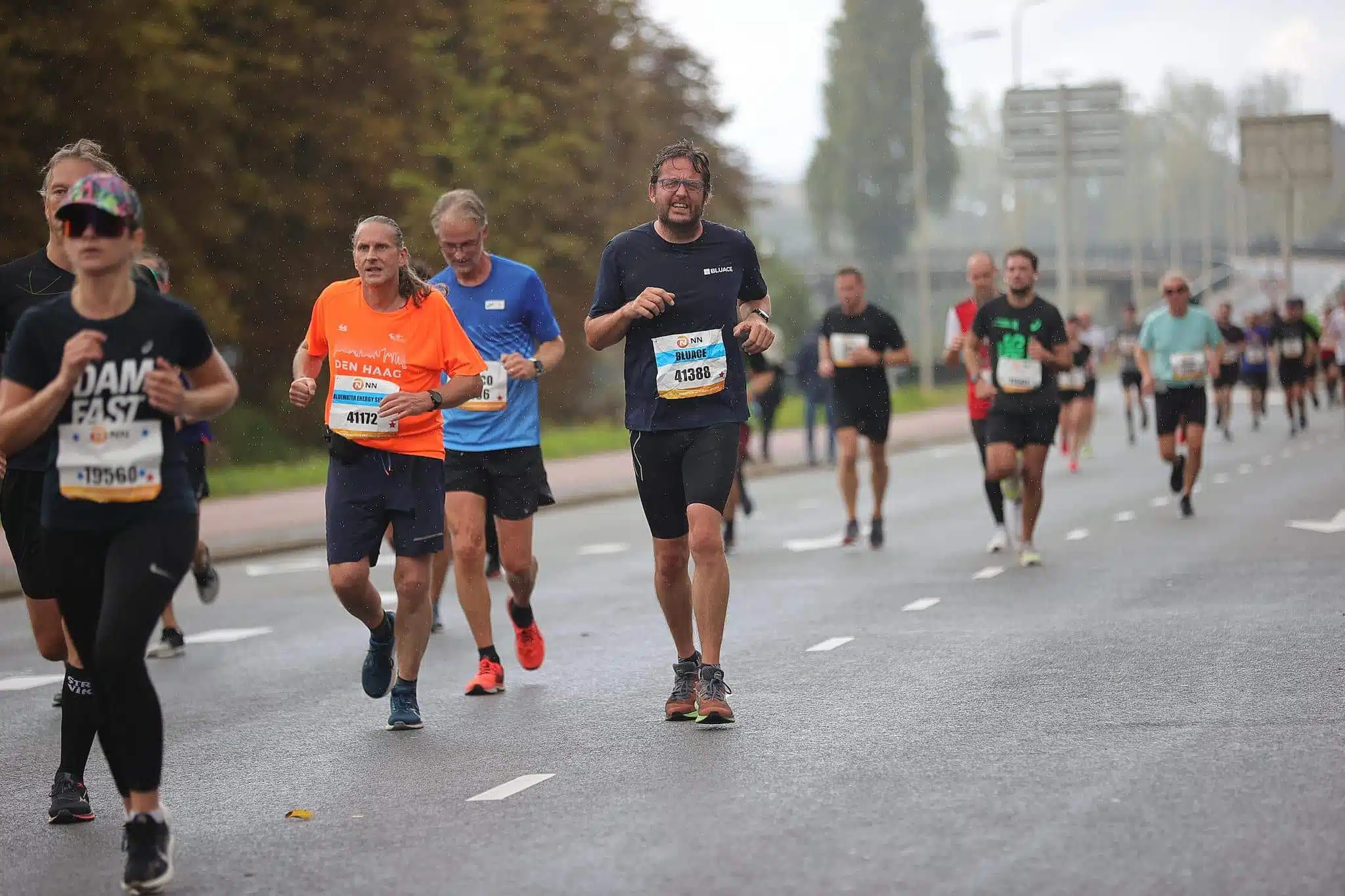 Het team van Bluace tijdens de NN CPC Loop Den Haag
