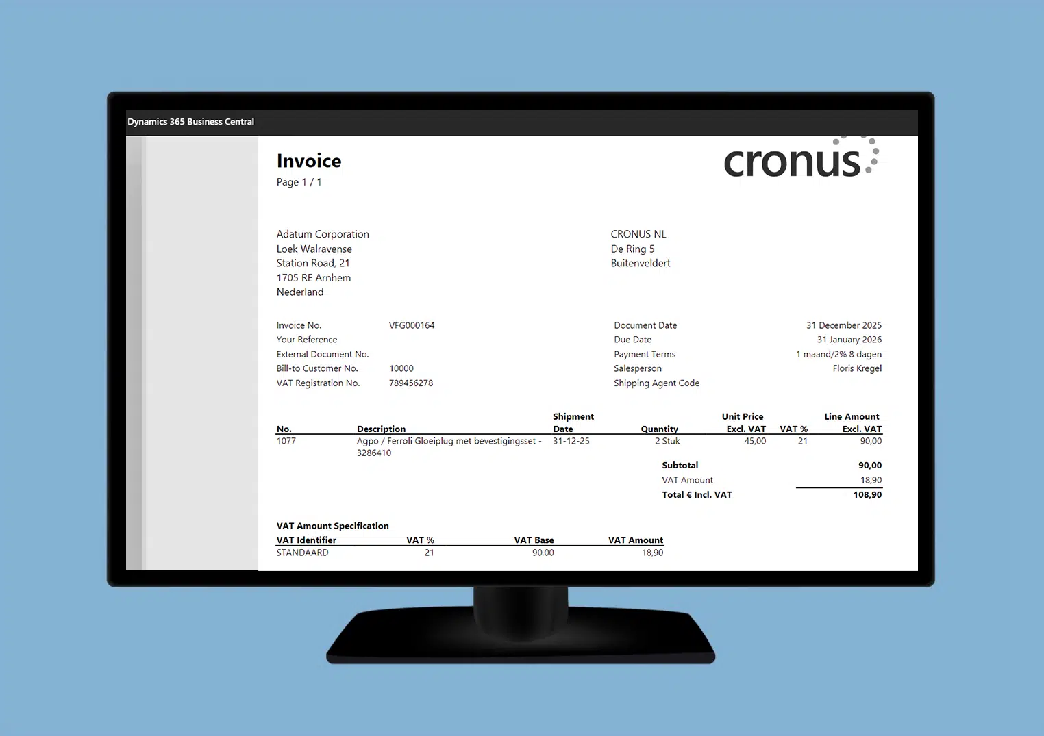 Een mock-up van Base Functionality